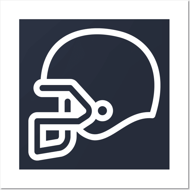 American football helmet Wall Art by ezioman